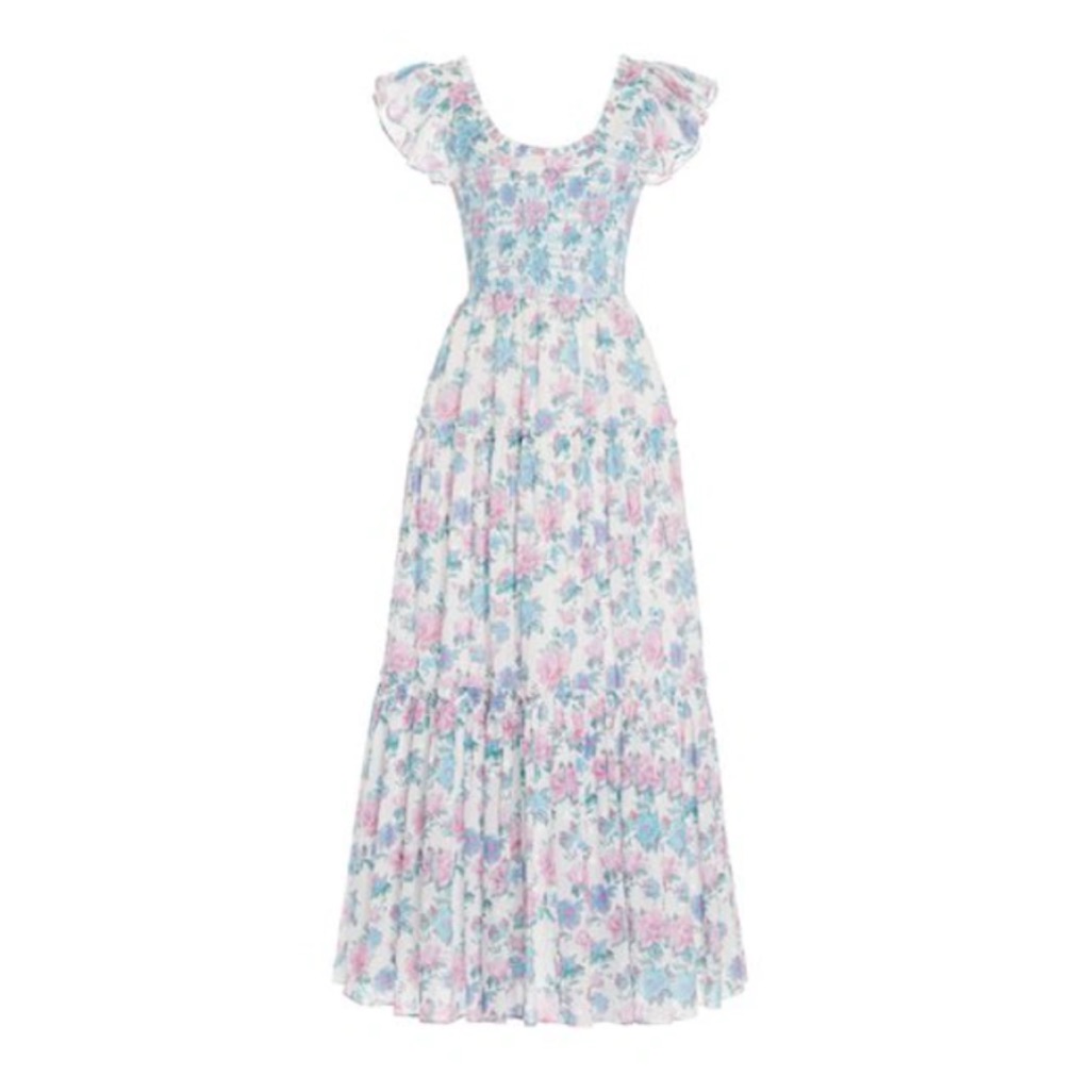 Loveshackfancy Chessie Floral Maxi Dress